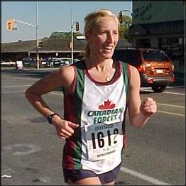 Chantal Roberts at the Toronto Marathon