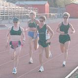 On the track at Terry Fox'