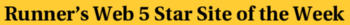 Runner's Web 5 Star Site of the Month