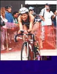 Lucy Smith racing in Alberta 1995